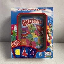 Game Zone Great States Card Game 100 Cards Trivia Brand New