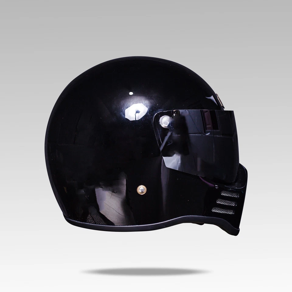 SALE! VINTAGE CUSTOM HELMET MT ZERO BLACK GLOSSY CAFERACER (NOT DOT CERTIFIED) - Image 4 of 4