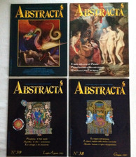 RIVISTA ABSTRACTA LOTTO DI  QUATTRO NUMERI 1986/1990