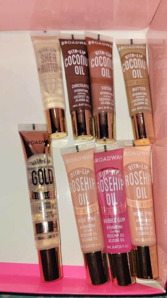 Broadway Vita-Lip tinted lipgloss, Broadway high shine clear lip gloss 8pc - Image 3 of 3