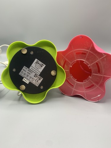 Ikea Smila Blomma Kinder Blumenlampe grün rosa Tischleuchte - Bild 2 von 3
