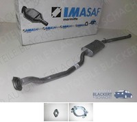 Imasaf Auspuff Mitteltopf+ZubehöR FüR Peugeot 205 Ii 1.4 55/62KW O.Kat 1987-1998