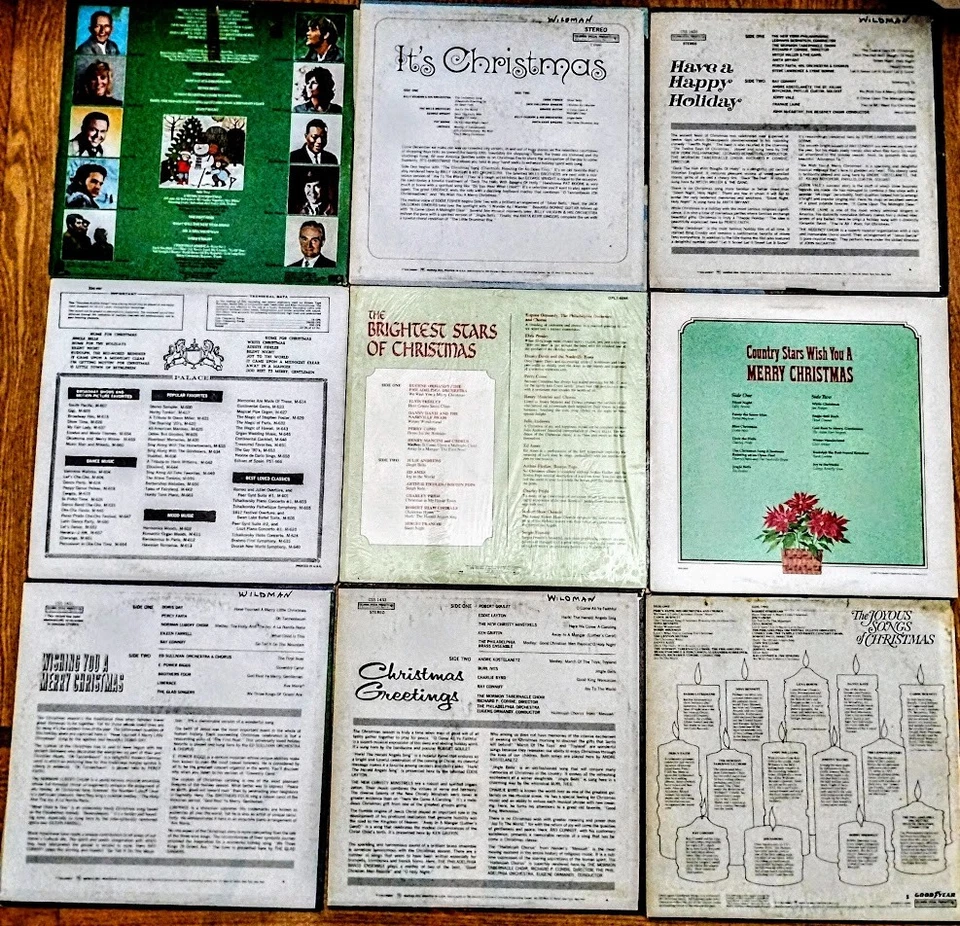 Christmas Vinyl LP Compilation Lot of 9 Country Pop Jazz Bing Elvis Como Haggard - Imagem 2 de 4