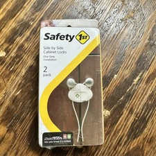 Safety 1st HS158 Cabinet Locks Baby Locks Safety NEW SEALED 2 Pack White