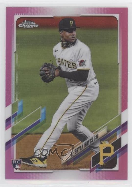 2021 Topps Chrome Pink Refractor Ke'Bryan Hayes #191 0v0m