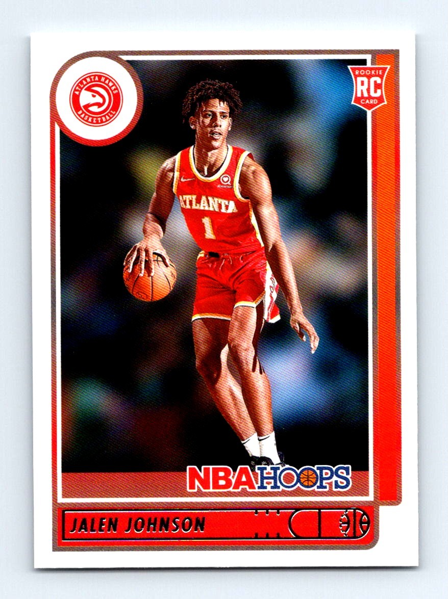 #213 2021-22 Hoops Jalen Johnson RC Atlanta Hawks