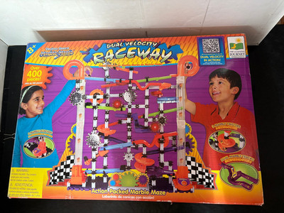 2012 HUGE Techno Gears Marble Mania Dual Velocity Raceway For Parts Incomplete