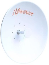 Netpoint NP62 2Ft Parabolic Antenna DP 5.9-7.2 GHz 30.2 dBi Pigtail N-F to SMA
