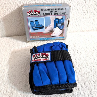 All Pro 10 lb Adjustable Ankle Weight Single Contour Foam Rehab Exercise