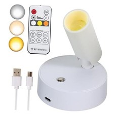 LED Wireless Spotlights with Remote Up Lights Indoor Dimmable Picture White