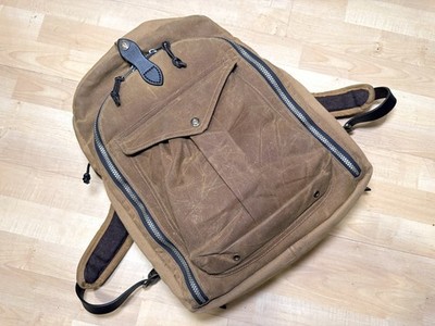 Filson Magnum Photographer Camera Backpack Bag Tan 70144 Made In Seattle USA