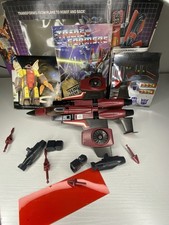 Hasbro 1985 G1 Transformers Thrust Decepticon Jet Action Figure Complete  w box