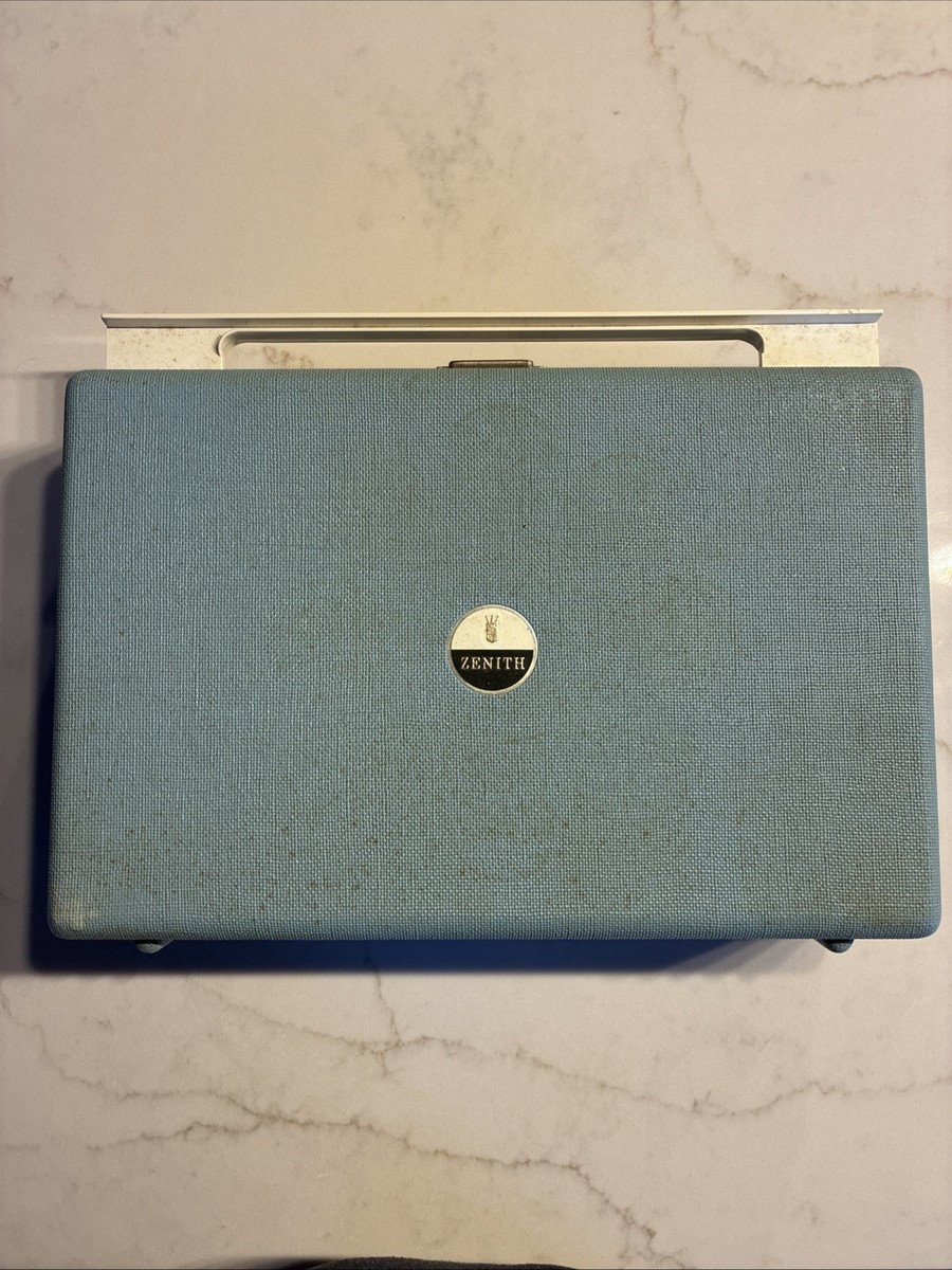 Zenith Portable Record Player 1960's Blue ZP2 Turntable | eBay