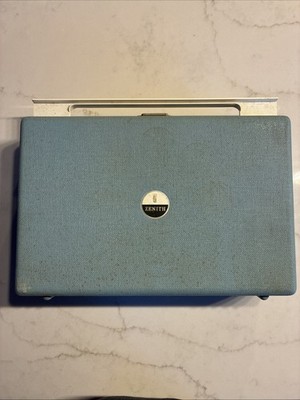 Zenith Portable Record Player 1960's Blue ZP2 Turntable | eBay