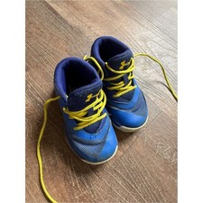 Under Armour Toddler Basketball Shoes Blue Yellow High Top Sneakers Size 6K
