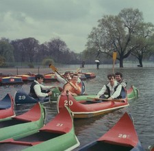 English rock roll group Johnny Kidd & Pirates boating lake Regent'- Old Photo