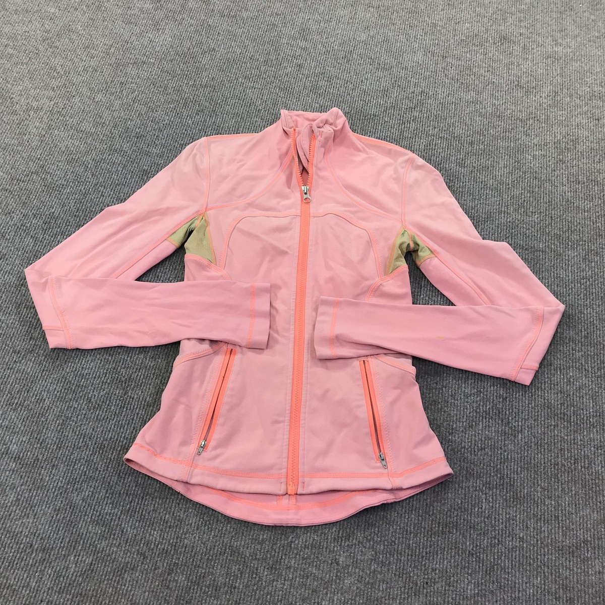 Lululemon Jacket Womens Small Pink Full Zip Track Running Yoga Top