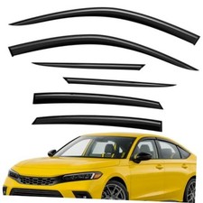 Extra Durable Window Deflectors Tape-On Window For Honda Civic 22-26 Hatchback