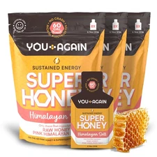 You Again Super Honey Clean Energy Gel, Honey  Himalayan Salt | Electrolyte R...