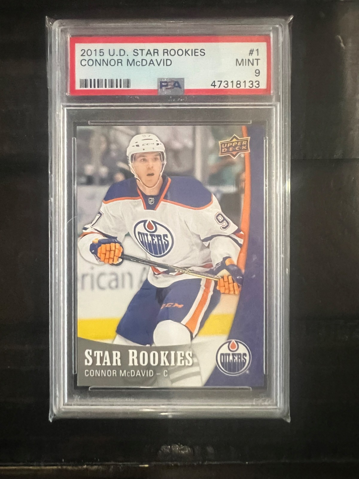 2015-16 Upper Deck Connor McDavid UD Star Rookies PSA 9 Mint Hockey Card #1