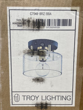 Troy Lighting C7540-BRZ/BBA Bergamot 9" W Semi-Flush Ceiling Light - *READ*