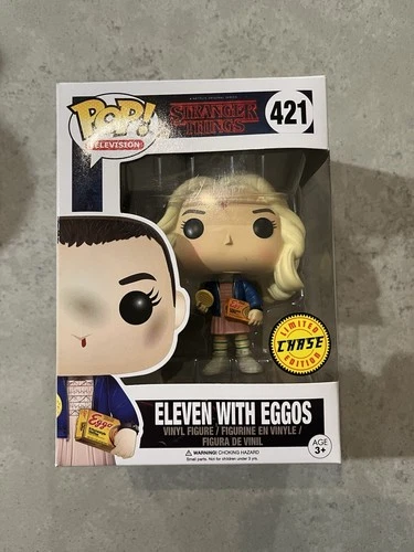 Funko Pop! STRANGER THINGS-ELEVEN with BLOND WIG-(#421)-LIMITED EDITION-“CHASE”