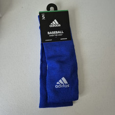 Adidas Baseball Socks Small Blue Over The Calf Mens Compression AEROREADY New