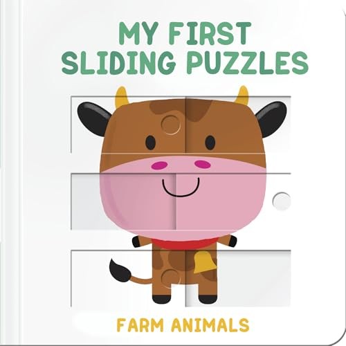 My First Sliding Puzzles Farm Animals by Yoyo Books (Board book) - Image 2