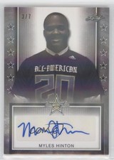 2020 Leaf Metal US Army All-American Bowl Tour 3/7 Myles Hinton Auto 2u6