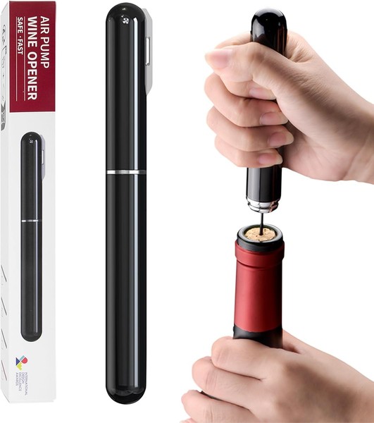 Korkenzieher 2-In-1 Luftdruck WeinöFfner Mit Folienschneider Set-image