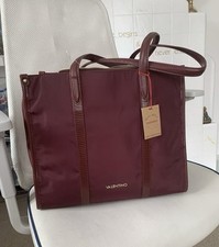 Valentino Mario Shopping Nylon Bag Burgundy Colour BNWT