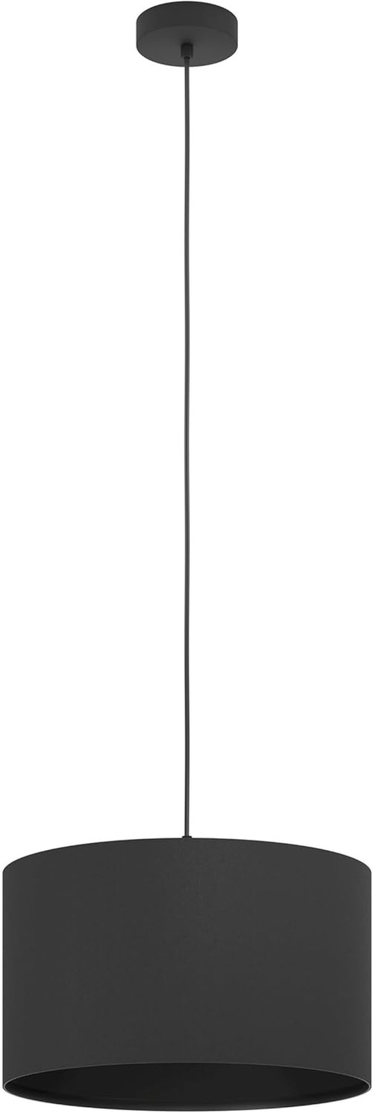 Maserlo 1 Lampadario Nero Tessuto | Arredo Interni Moderno EGLO