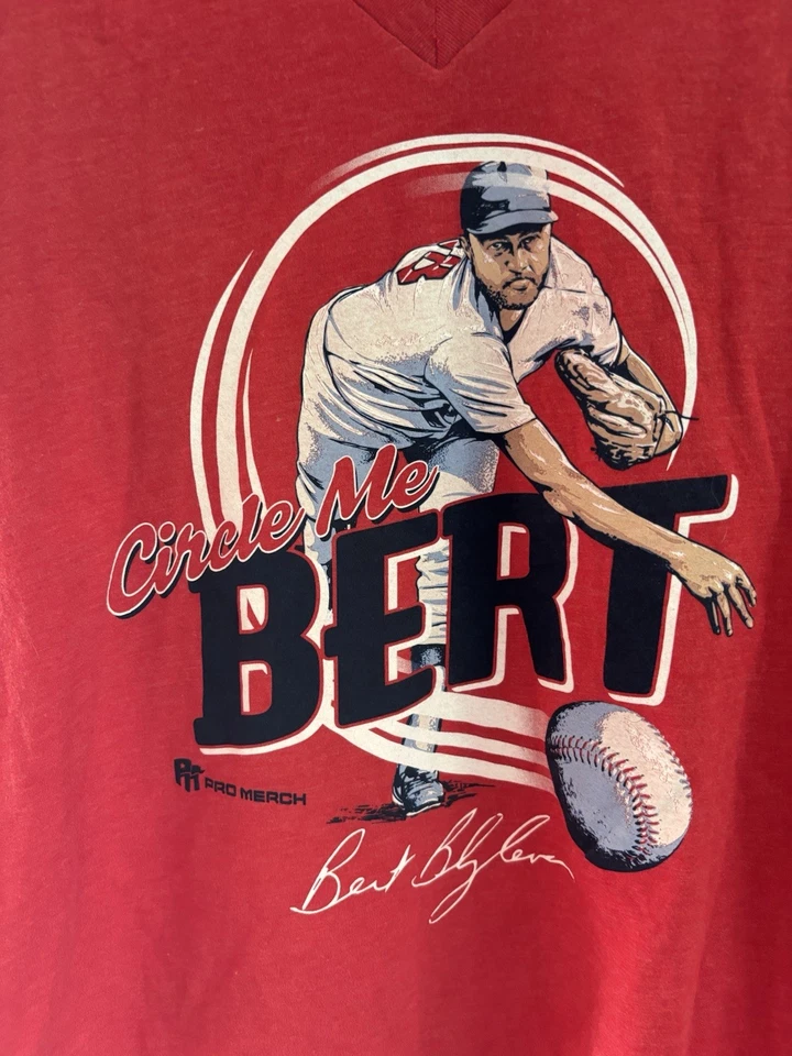 NWT MLB Hall of Fame Pitcher Bert Blyleven Women’s T-Shirt size large. - Image 2 of 4