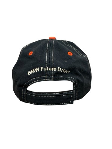 BMW Lifestyle Hat Cap Boys Adjustable Blue Orange Embroidered Future Driver - Picture 3 of 6