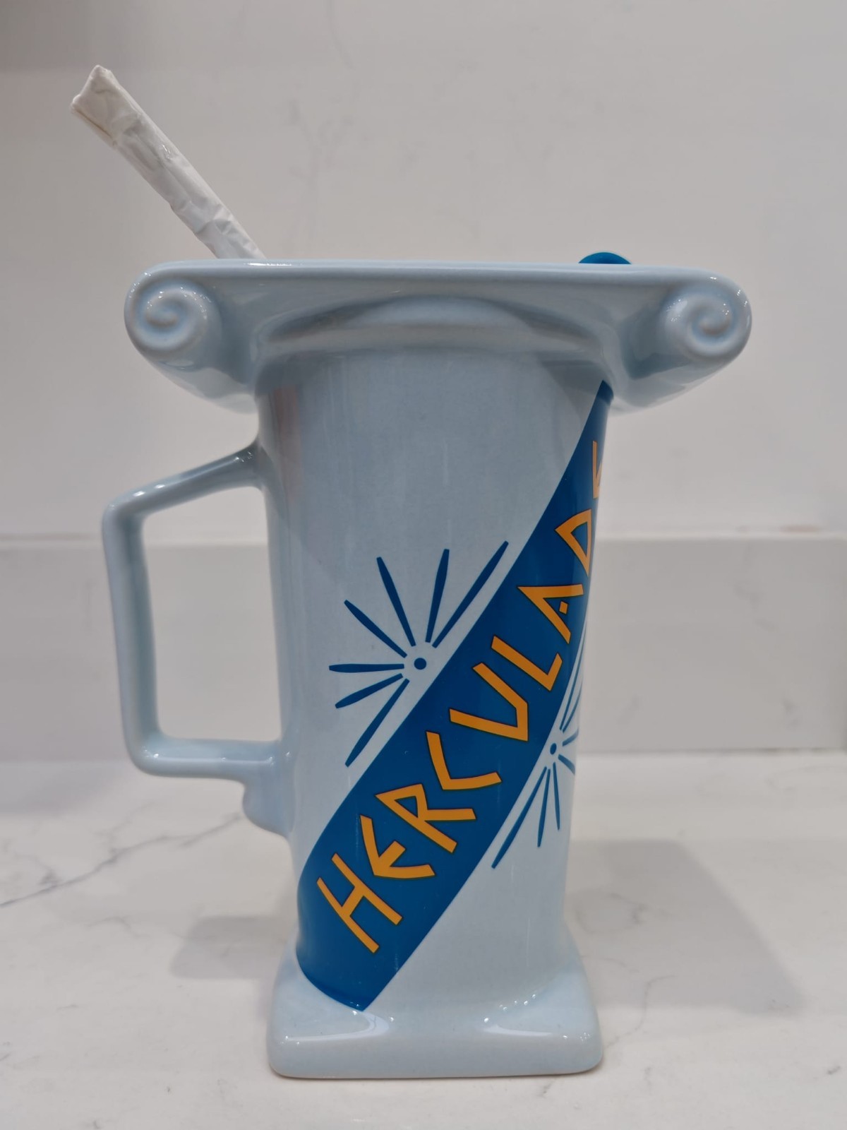 Taza Hércules Herculade Cerámica Disney 14oz Gres Totalmente Nueva