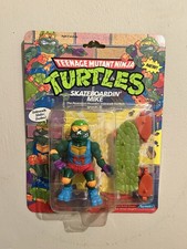 Vintage TMNT Teenage Mutant Ninja Turtles 1991 Skateboardin’ Mike, MOC Sealed
