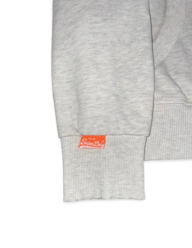 Superdry Sudadera con Capucha Pullover Gris Vintage Tokio Japón Sin Etiqueta Talla Foto 3 de 4