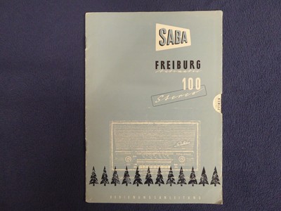 Saba Freiburg Automatic 100 Stereo Original Manual Collectors