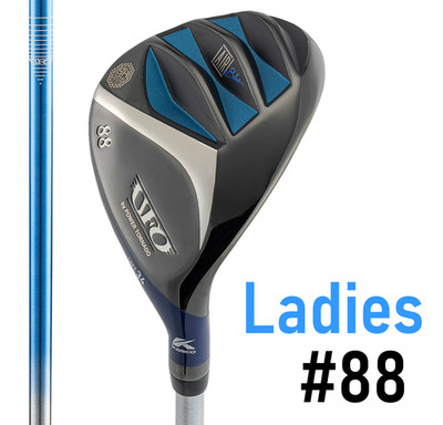 KASCO LADIES UFO AIR UT by POWER TORNADO HYBRID #88 LOFT 34 L FLEX GRAPHITE w/HC