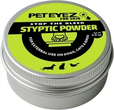 Styptic Powder for Dogs, Cats & Birds (2 oz) – Fast-Acting Blood Clotting & B...