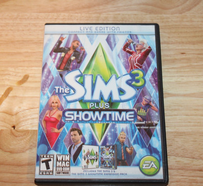 THE SIMS 3 Plus Showtime (Windows/Mac, 2012) w/ ACTIVATION KEYS