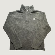 The North Face Fleece Pullover Boys XL Black T260 1/4 Zip Outdoor Layering