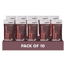 Supply6 Wholesome Meal Easy Drinkable Breakfast & Lunch 400 Kcal - Choco, 10 Pcs