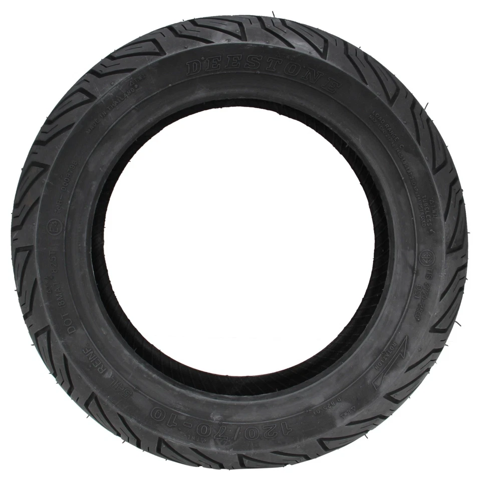 Reifen D825 120/70-10 TL 54L Roller für Peugeot Vivacity Piaggio Zip Vespa LX - Bild 2 von 4