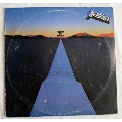 Judas Priest Point of Entry Vinyl LP 1981 Columbia FC 37052 Heavy Metal Rock