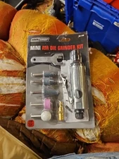 MINI AIR DIE GRINDER TOOL KIT w/ ACCESORIES 5 1/4" Shaft Sones Grind Sand Polish