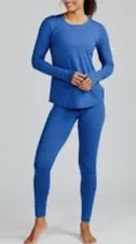 REI Women’s Base Layer Set XSmall Top & Leggings Royal Blue