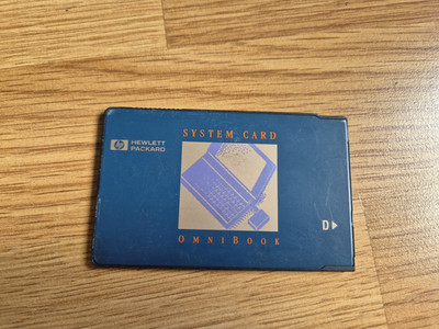 HP OmniBook System Card Version 2.0s - PCMCIA RARE - F1037-12003