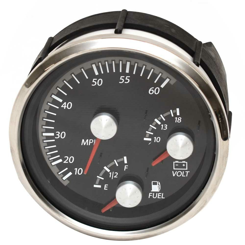 Faria Boat Multifunction Gauge GS0044C | 4 3/8 Inch 60 MPH