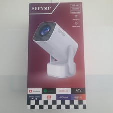 SEPYMP Smart Mini Projector 1080P WiFi 6 Android TV 180 Rotatable Home Theater